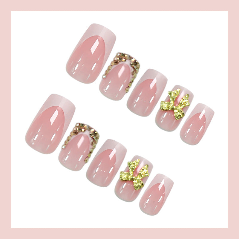 Artificial nail set with glamorous 3D decorations Stornfield