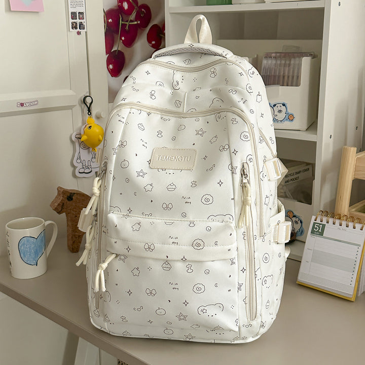 Playful Illustrated Backpack Stornfield