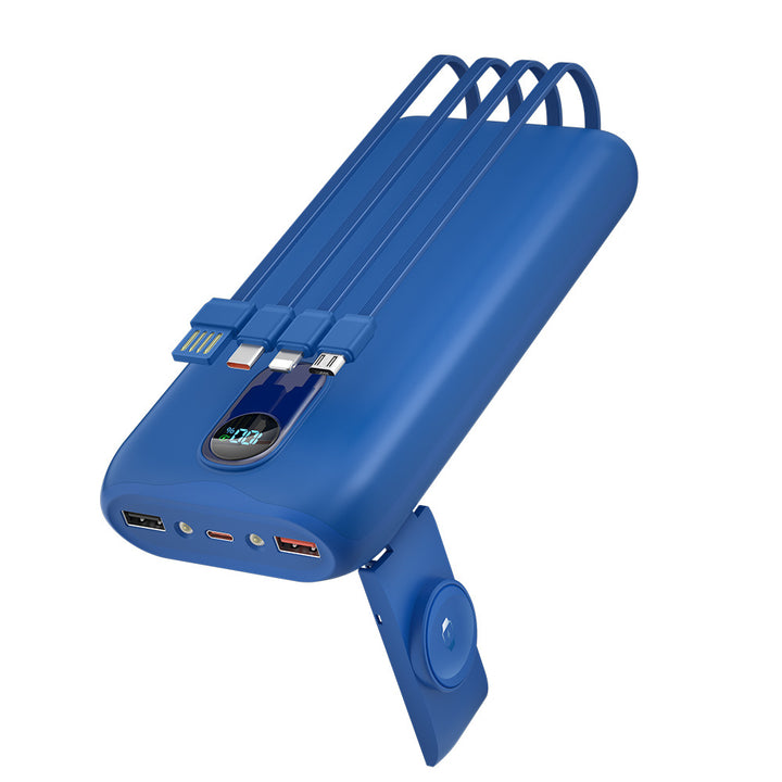 Power bank with integrated charging cables and LCD display Stornfield