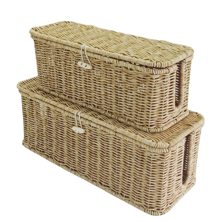 Handcrafted Wicker Storage Bins Stornfield