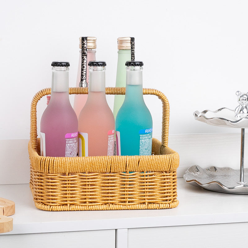 Handcrafted Natural Fiber Storage Basket Stornfield
