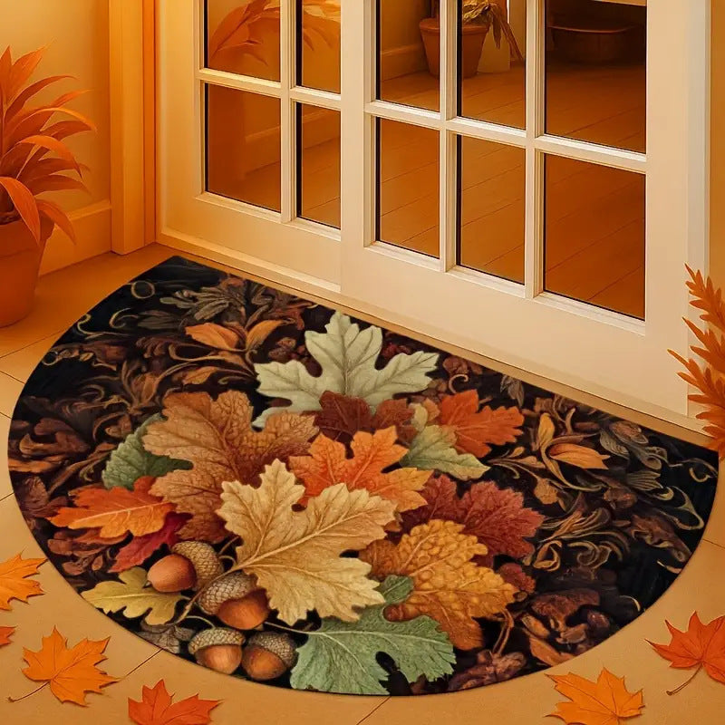 Leaf Pattern Decorative Doormat Stornfield