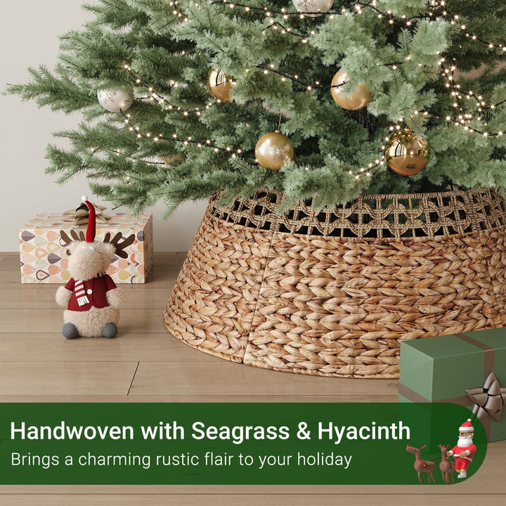 Handwoven Decorative Christmas Tree Skirt Stornfield