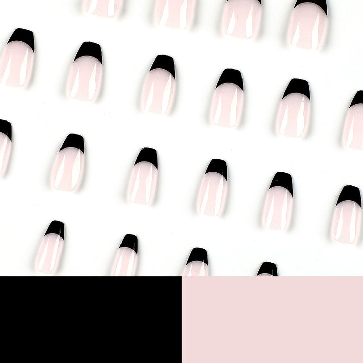 Artificial nail tips with high gloss black Stornfield