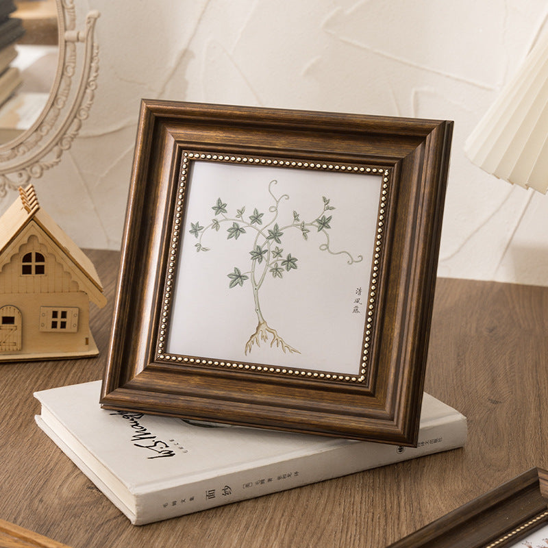 Ornate Vintage Botanical Artwork Frame for Home