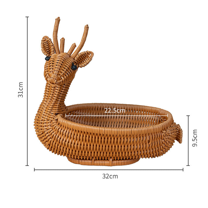Decorative Animal-Shaped Woven Basket Stornfield