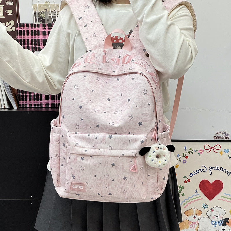Star-Printed Casual Backpack Stornfield