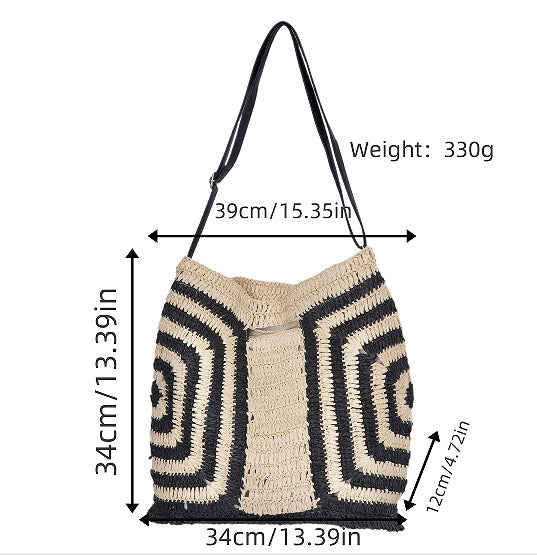 Practical Shopper Bag Made of Natural Material with Graphic Design Stornfield