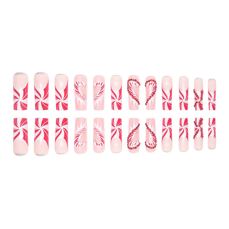 Festive Holiday Themed Luxury Press-On Nails Stornfield