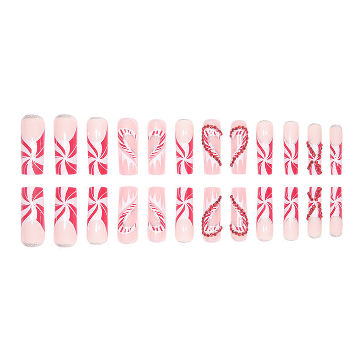 Festive Holiday Themed Luxury Press-On Nails Stornfield