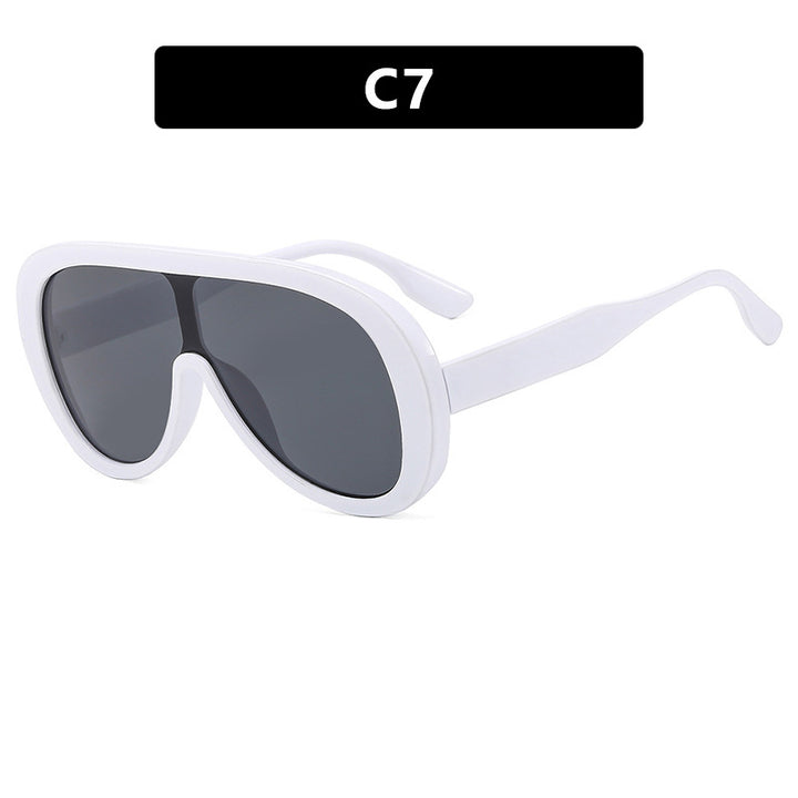 Women’s futuristic sports sunglasses with wide lens and UV protection Stornfield