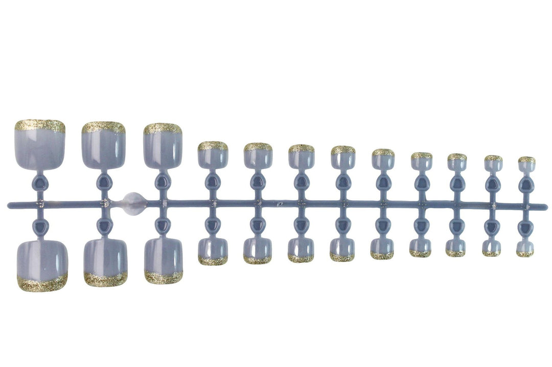 Art nail set with elegant glitter gradient Stornfield