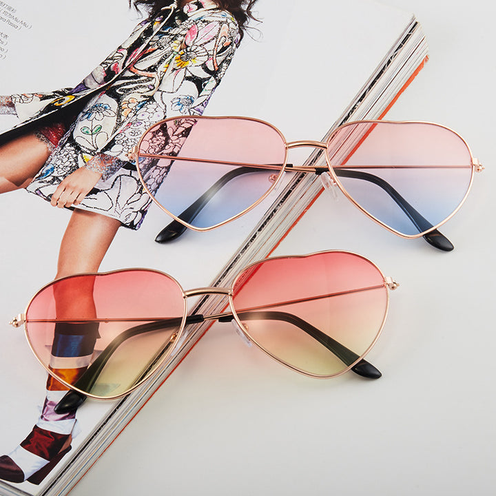 Ladies Heart-Shaped Sunglasses with UV Protection and Elegant Frame Stornfield