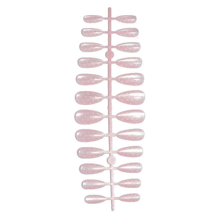 Artistic Almond-Shaped Press-On Nail Set with Whimsical Dot Design Stornfield