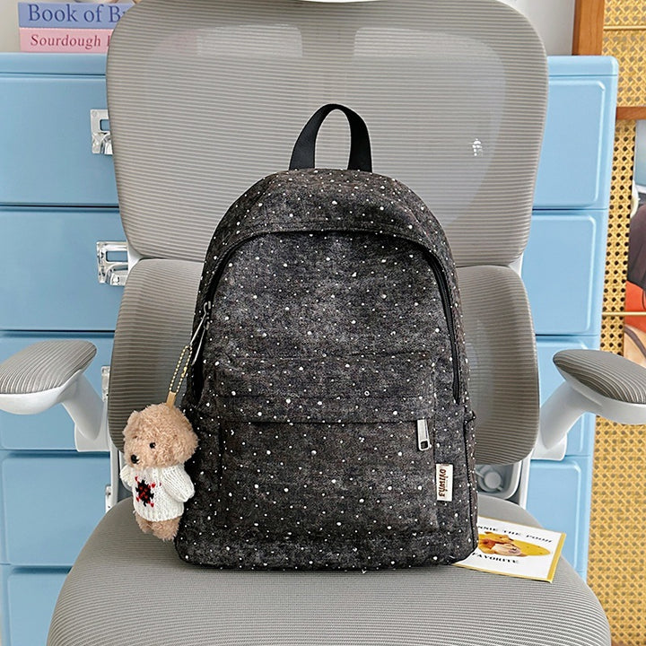 Casual Lightweight Backpack with Polka Dot Design Stornfield