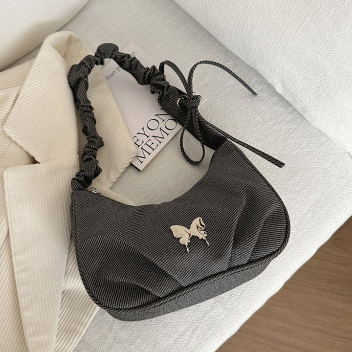 Elegant Textile Mini Shoulder Bag