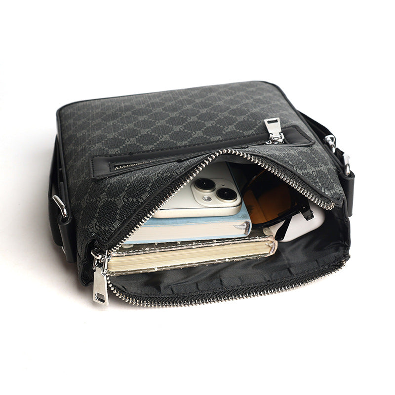 Sleek Textured Crossbody Bag
