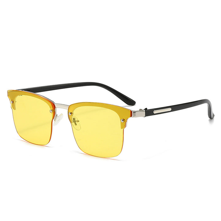 Ladies elegant square sunglasses with metallic accents Stornfield