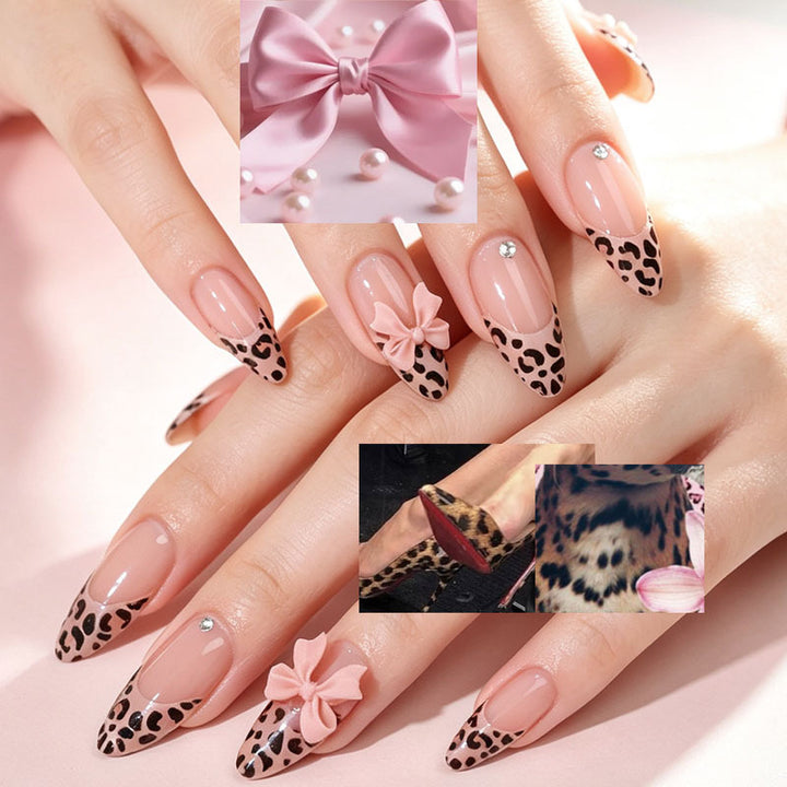 Decorative Leopard Print Press-On Nail Tips Stornfield