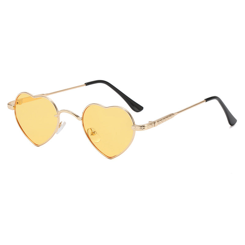 Women's Heart-Shaped Sunglasses with Delicate Metal Frame Stornfield
