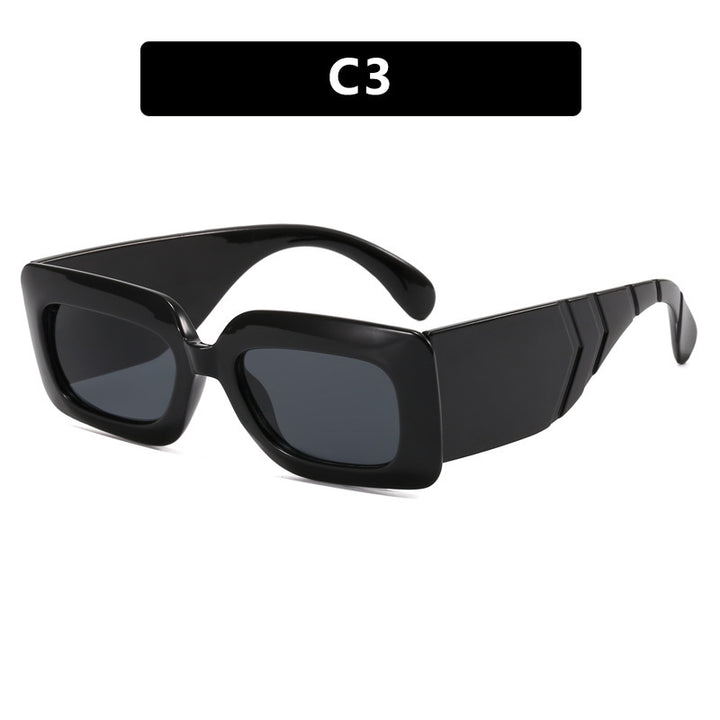 Women oversized sunglasses in fashionable snake leather look Stornfield