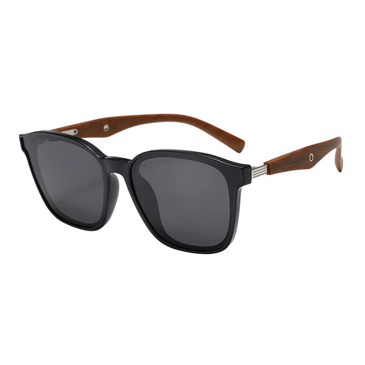 Women stylish oversized sunglasses with wooden accents Stornfield