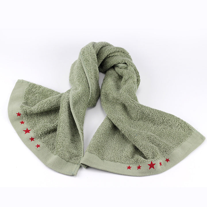 Care Towel With Soft Surface And Decorative Star Border Stornfield