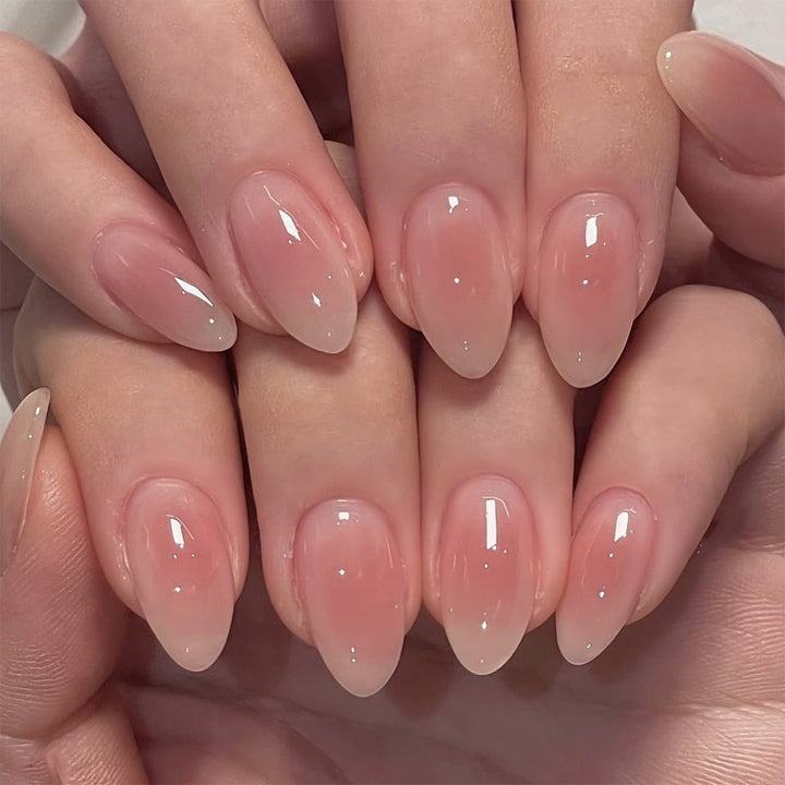 Glossy Ombre Almond-Shaped Nail Tips Stornfield