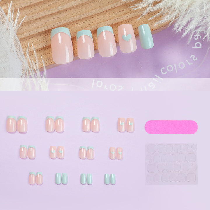 Heart-Accent Press-On Nail Set Stornfield