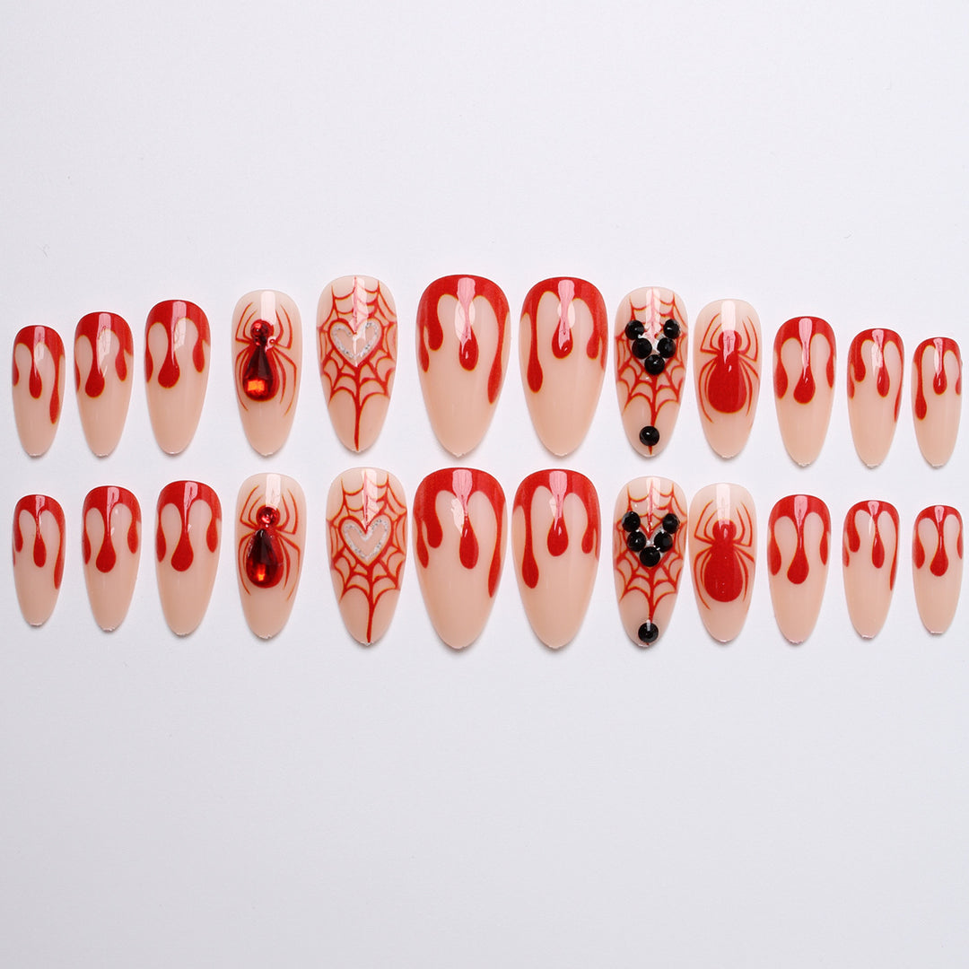 Creative Halloween Art Nails with Spider Web Design Stornfield