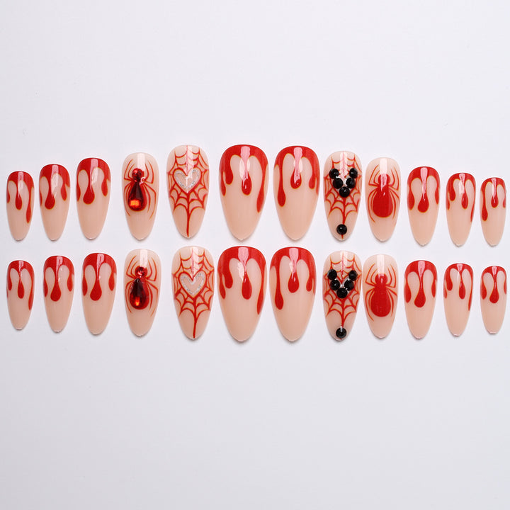 Creative Halloween Art Nails with Spider Web Design Stornfield