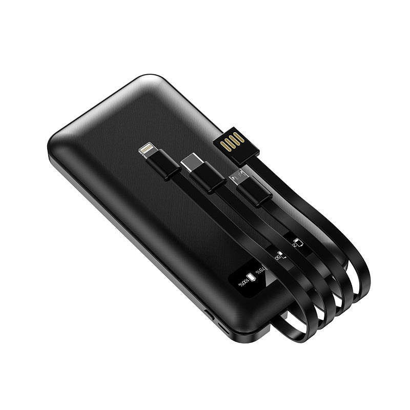 Multifunctional power bank with integrated charging cables Stornfield