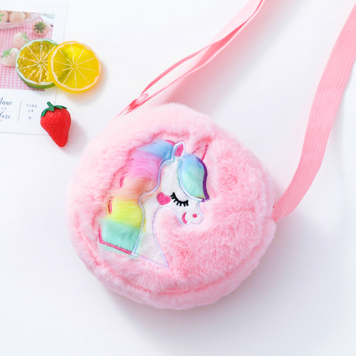 Plush shoulder bag with unicorn motif Stornfield