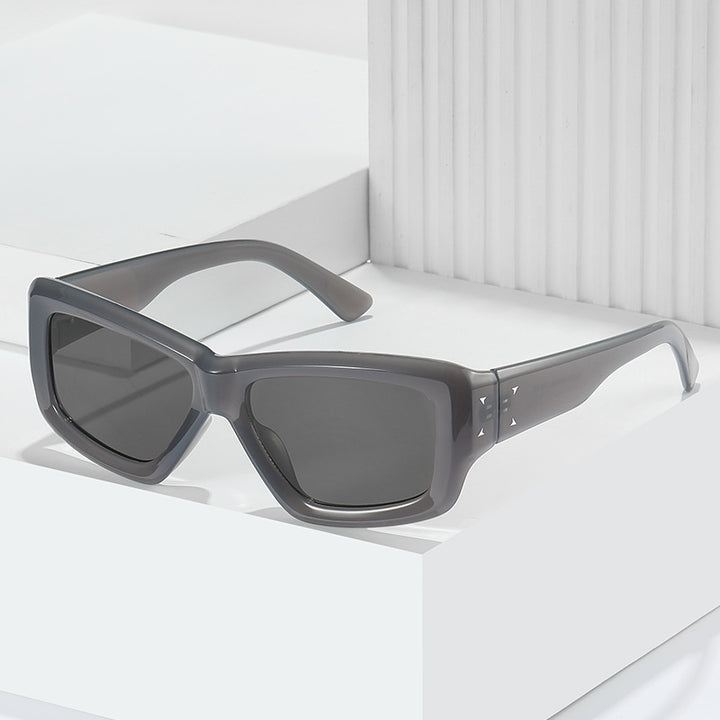 Fashion-Forward Oversized Angular Sunglasses Stornfield