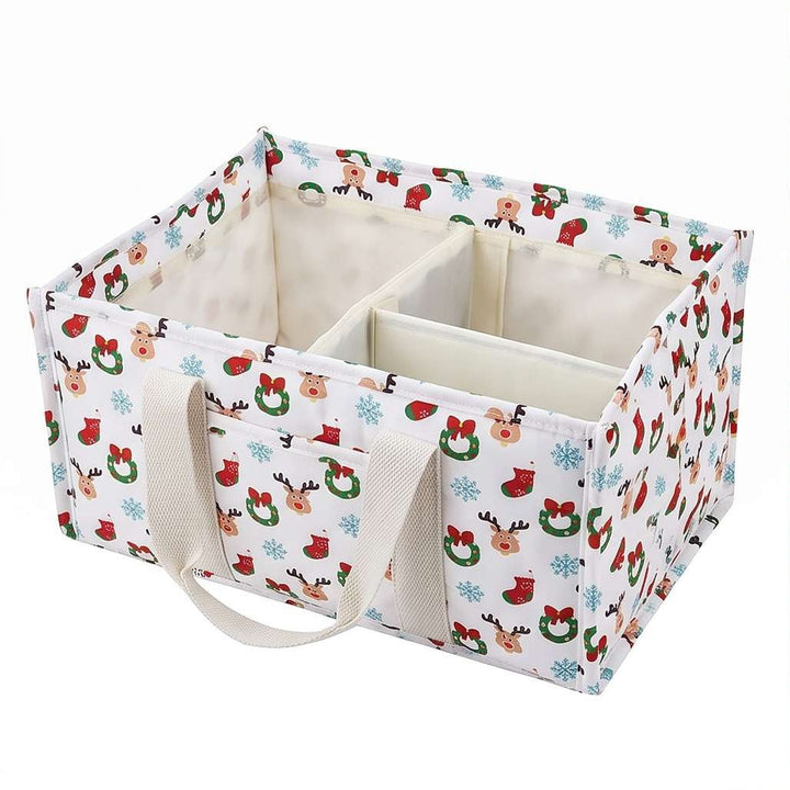 Versatile storage basket with compartments and charming animal motif Stornfield