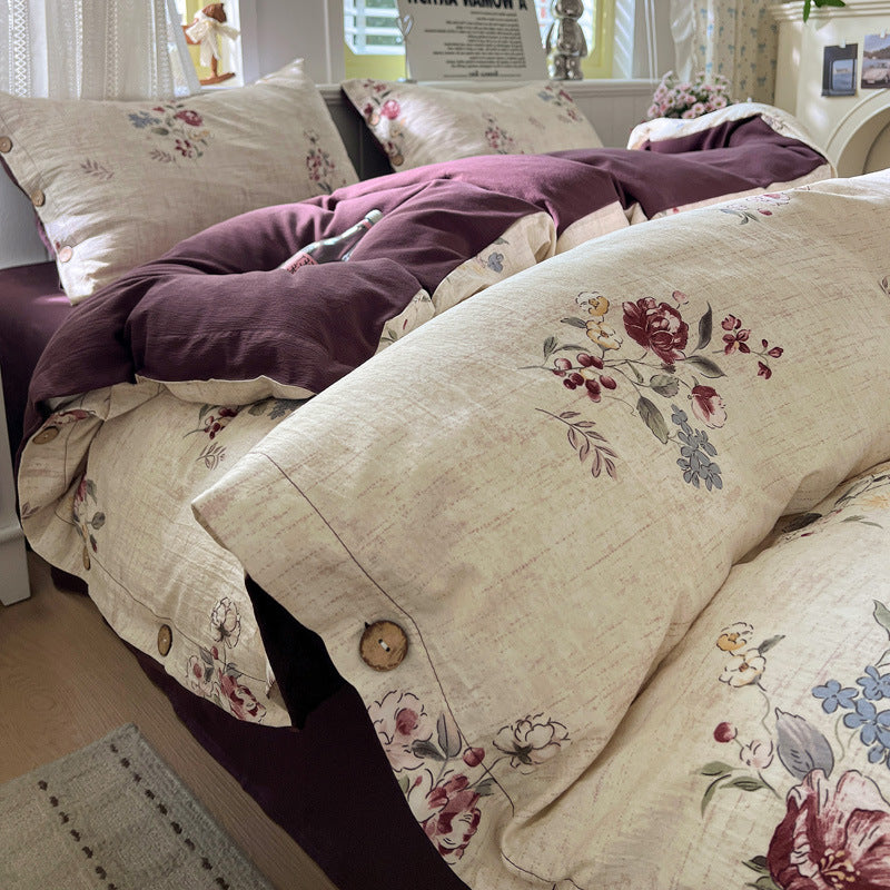 Floral Patterned Premium Bedspread