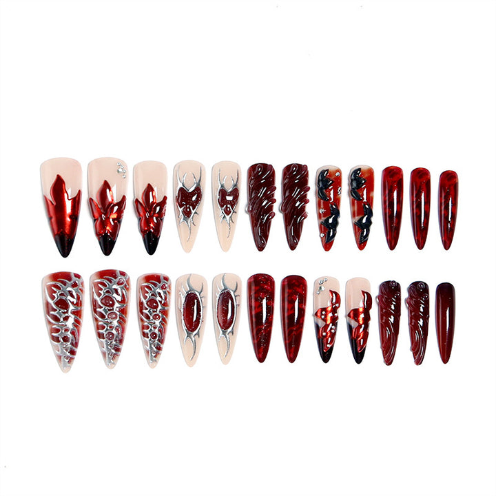 Artistic 3D Nail Tips with Elegant Designs Stornfield