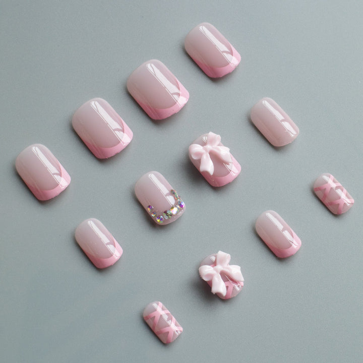 Decorative Nail Art Kit with Bow Accents