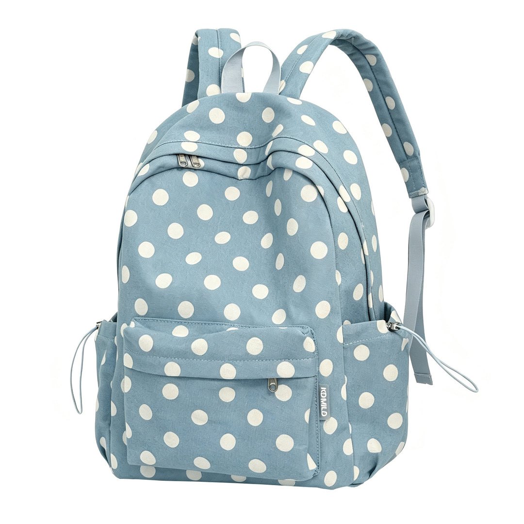 Casual Polka Dot School Backpack Stornfield