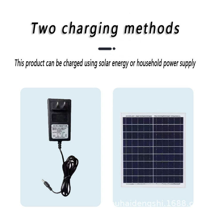 Ladies table fan with remote control and solar operation Stornfield