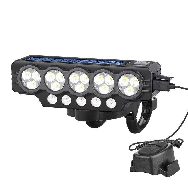 Solar-Powered Ultra-Bright Bicycle Headlight Stornfield