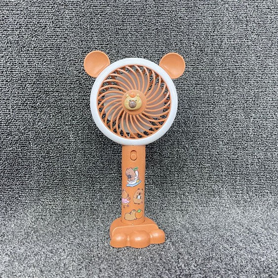 Unisex Portable Handheld Fan with LED Light and Animal Motif Stornfield