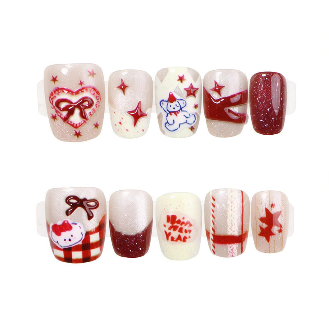 Festive Themed Press-On Nail Set Stornfield