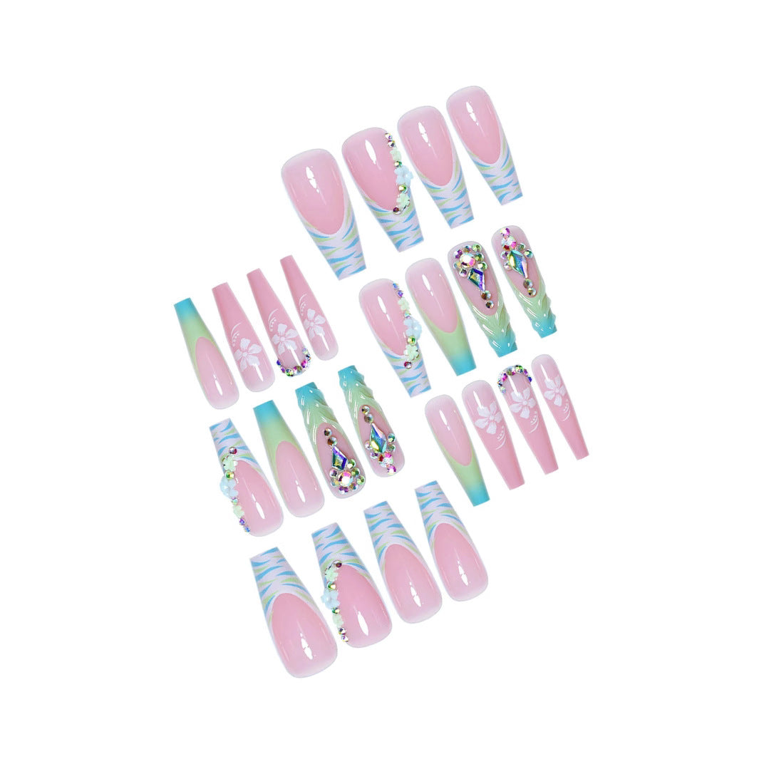 Premium Decorative Press-On Nail Art Stornfield