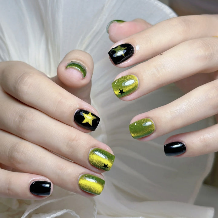 Creative Art Nails with Sparkling Star Designs Stornfield
