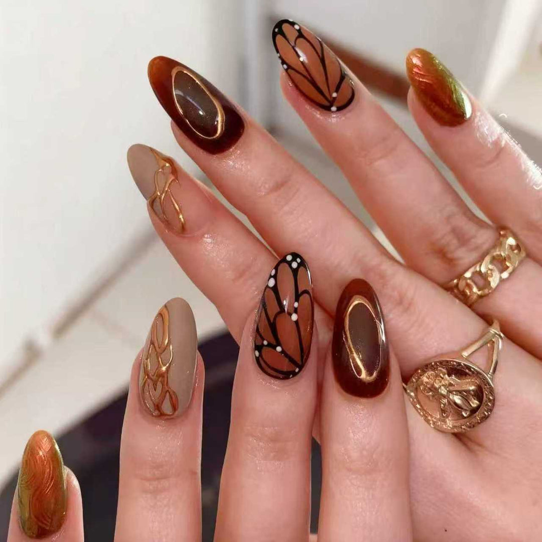 Creative nail design with artistic decorations Stornfield