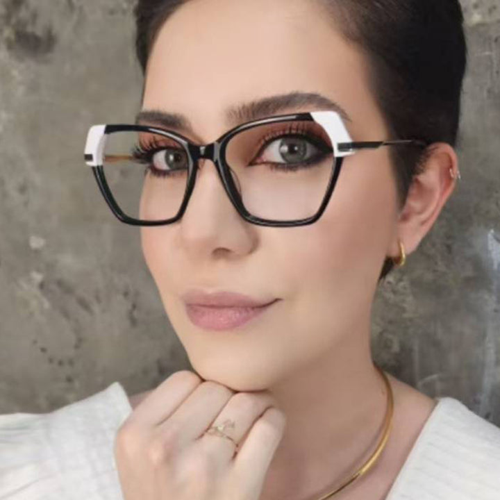 Ladies square sunglasses with elegant metal frame and protective UV filter Stornfield