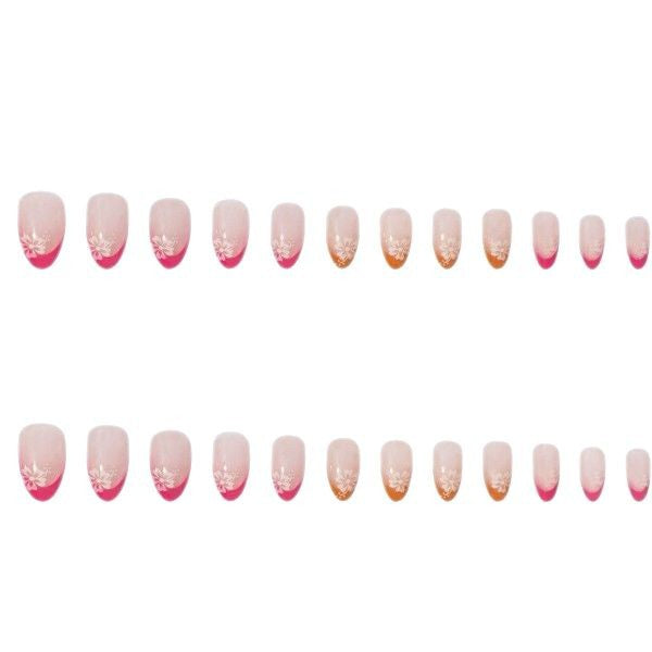 Floral Ombre Nail Art Enhancements Stornfield