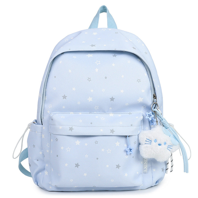 Starry Patterned Plush Backpack Stornfield