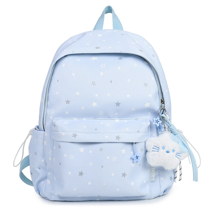 Starry Patterned Plush Backpack Stornfield